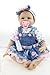 SanyDoll Reborn Baby Doll Soft Silicone Vinyl 22inch 55cm Lovely Lifelike Cute Baby Boy Girl Toy Cowboy Dress Doll