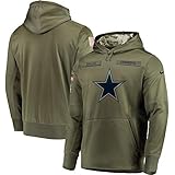 dallas cowboys olive salute to service hoodie