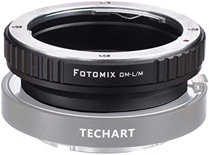FOTOMIX OM-LM Mount Adapter for Olympus OM Lens to Leica M L/M M9 M8 M7 M6 M5 Camera Works with 5.0 TECHART Auto Focus LM-EA 7