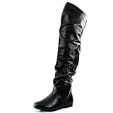 Nature Breeze Women's Over the Knee Slouchy Boots
