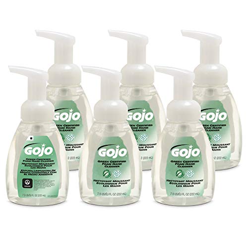 GOJO Green Certified Foam Hand Cleaner, Fragrance Free, 7.5 Fl Oz