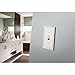 Franklin Brass Classic Beaded (1-Pack) Decorative Light Switch Cover Pure White 2-Gang Wall Plate Double Toggle Electrical Outlet Guard W35061-PW-C
