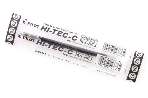 Pen Type-A Refill (Hi-Tec-C Gel Ink Refill) - 0.3mm - Black
