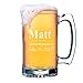 Custom Beer Mugs - Engraved Personalized Groomsmen Beer Glasses Gifts - 25oz - 3 Lines Design