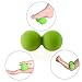 Fronnor Peanut Lacrosse Ball Mobility Massage Ball fascial & Trigger Point Release Muscle Roller Ball (Dark Green)