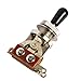 Kmise 1-pc 3 WAY Toggle Switch/knob Chrome High Quality Electric Guitar Part