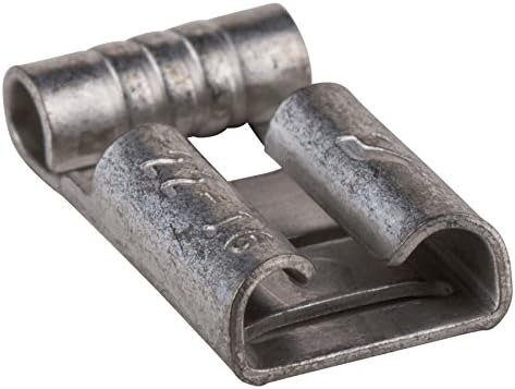 NON INSULATED FLAG TERMINAL 22-18AWG TIN PLATED BRASS .250 INCH 50/PKG