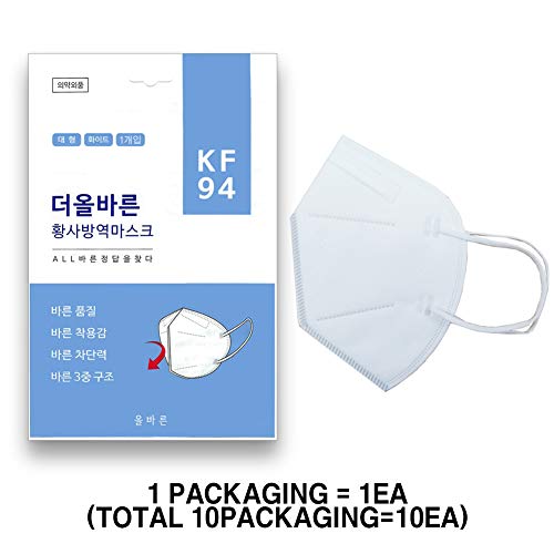KF94 3Layers Face Safety Mask 10 Sheets (1Sheets x 10) / Made in South