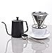 Kingnice 600 Milliliter 2.5 Cup Stainless Steel Pouring Over Gooseneck Kettle for Coffee or Tea