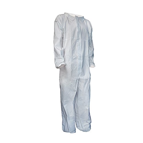 Raygard 5 Pack Microporous Disposable Coveralls Paint Suit for Men Chemical Protection Breathable Jumpsuits with Elastic Cuffs, Ankles and Waist(Large) - Thumbnail 2