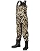 OAKI Oakiwear Toddler & Childrens' Neoprene Waterproof Fishing Waders Camo, 12/13 Big Kid