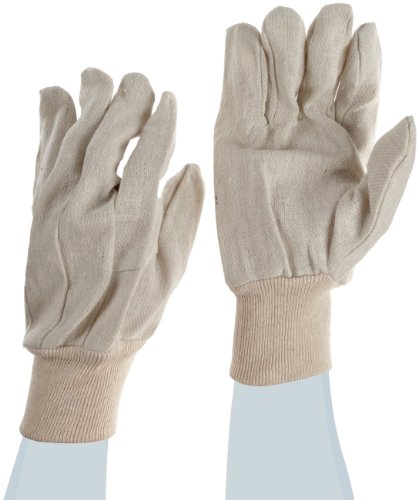 Galaxy 7 8 oz White Large Cotton Mens Canvas Gloves
