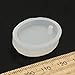 Jeteven Jewelry Pendant Making Mold Silicone Casting Mould with Hanging Hole Handmade DIY Craft Tool Round