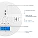 Carbon Monoxide Gas Detection,CO Detector Alarm LCD Portable Security Gas CO Monitor,Battery Powered,Alarm Clock Warning (9V Battery not Included) (UL2034)