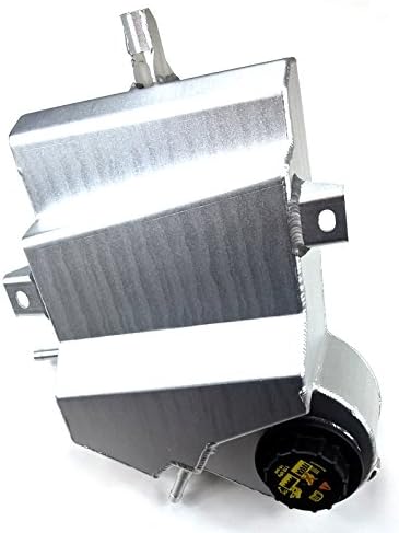 TamerX Aluminum Diesel Coolant Overflow Degas Bottle Reservoir for Ford Powerstroke 6.0L 2003-2007 [Aluminum Finish]