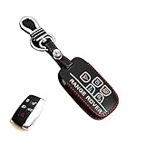 Protecting Bag Leather Smart Key Case Holder Cover Fit for Land Rover Range Rover 5 Buttons Luminous