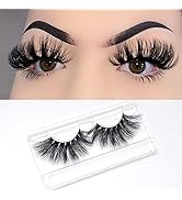 Derun 5 Pairs 18MM 3D Mink Lashes Packs Criss-cross Fluffy Eyelashes Natural Look Thick Volume So...