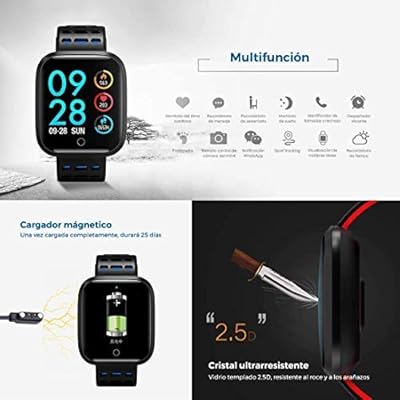 Azorex SmartWatch Multifunción Reloj Inteligente Redondo ...