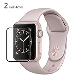 Apple Watch 42mm Screen Protector, Jelly Comb 42mm iWatch Tempered Glass Film Screen Protector for Series 2 [2 Pack]