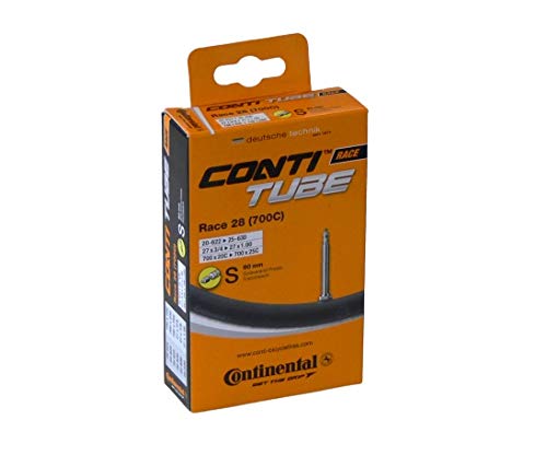 Continental 60mm Presta Valve Tube, Black, 700 x 20-25cc
