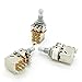 A500k Push Pull Potentionmeter Volume Tone Switch Pots Shaft 18 mm for Guitar Bass Accessories Pack of 3