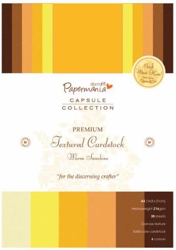 Clearance Do Craft Cards, Paper & Card Kits (A5 Capsule Textured Premium CARDSTOCK - Sunshine ()