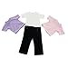 Emily Rose 18 Inch Doll Clothes Skinny Jeans and White T-Shirt Basics Outfit | 4 Pieces! Fits 18