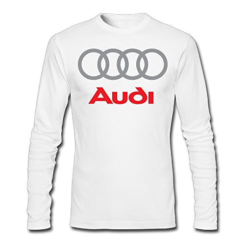 Men's Audi Logo Long Sleeve T-shirt White