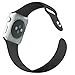 Apple Watch Band, HuanlongTM Soft Silicone Sport Style Replacement Iwatch Strap for Apple Wrist Watch (Black 42mm S/M)