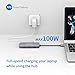 USB C Hub, 8-in-1 USB C Adapter with 4K HDMI, 100W Power Delivery, USB 3.0 Ports, 1Gbps Ethernet Port and SD/TF Card Readers for MacBook/Pro/Air, Type-C Laptops, iPad Pro and More