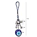 Afco Turkish Blue Evil Eye Keychain Car Keyring Hamsa Hand Elephant Pendant Bag Charm (3#)