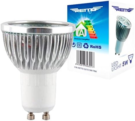 Retto – LED Bulb GU10 5 W Dichroic Light Fria 220 V 480Lumens Colour 6500 K