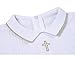 HAPIU Baby Boy Baptism Outfit with Hat Christening Outfit-Cross Detail, 0-3M, Pure White