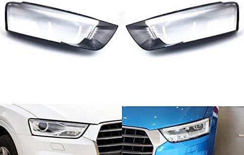 車のヘッドライトクリアカバー 車のヘッドライトレンズのフィット感のためのアウディq3 16 17 18ヘッドランプカバーの車の交換 オートシェルカバー自動車部品 ヘッドライトレンズランプカバーカバー Right Side Color 秀逸 And Left