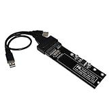 SNANSHI SSD Converter Adapter Card for Apple MacBook Air 2010 2011 SSD（12+6pin） to SATA Adapter with USB 2.0 Cable
