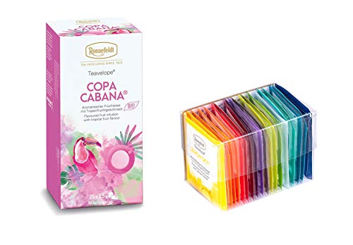 Ronnefeldt Tee Probierset "Bunte Auswahl", 35,2 g inkl. Teavelope „Copa Cabana“ BIO Früchtetee (NEU), 62,5 g