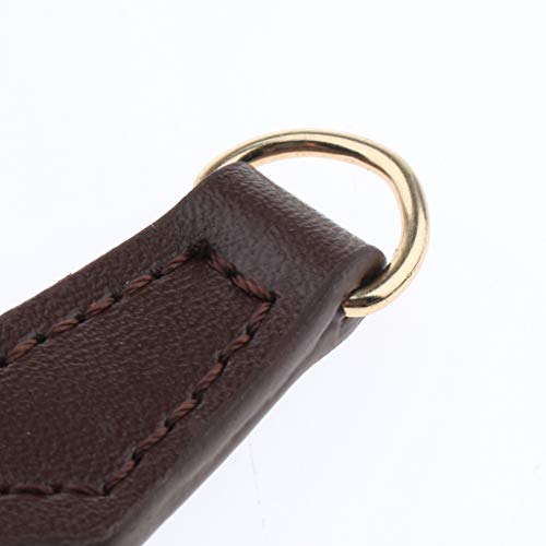 Fityle 2 Pieces Genuine Leather Zipper Pull Tags Puller Handbag Purse Wallet Accessories - Coffee, as described - Thumbnail 6