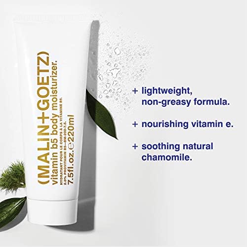 Malin + Goetz Vitamin B5 Body Lotion for Women & Men An Everyday Essential To Heal All Skin Types. Vegan & Cruelty-Free