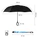 Inverted Double Layer Windproof UV Protection Reverse folding Rain Umbrellas for Men and Women