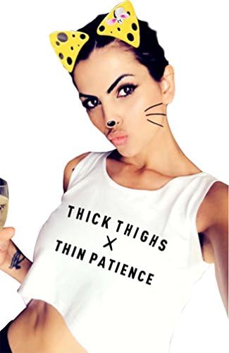 YITAN Women Graphic Sleeveless Tank Crop Top Teen Girls Cute Gym Tee Shirt