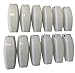 12 PCS. - RV Camper Trailer Baggage Door Clip COMPARTMENTCATCH Holders 888 White (12)