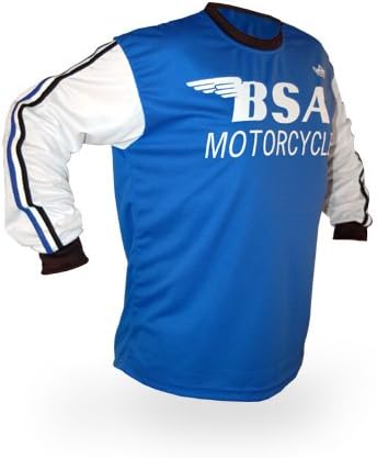Reign VMX BSA Vintage Style Motocross Jersey - Size S/M Blue
