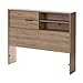 South Shore Fynn Headboard with Storage, Twin, Rustic Oak