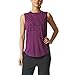 adidas Women's Athletics Graphic Drop Hem Muscle Tee, Red Night, Medium