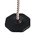 HAPPY PIE PLAY&ADVENTURE Kids Four Knotted Platforms Heavy Duty Climbing Rope with Rubber Base for Playground Sets/Tree House Exercise Toy