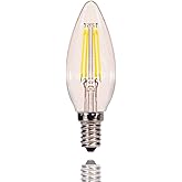 Satco S29877 Candelabra Bulb in Light Finish, Clear