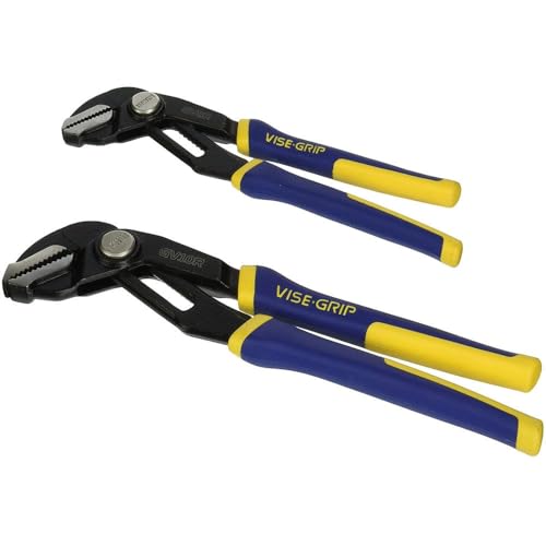 IRWIN Vise-Grip GrooveLock Pliers Set, Straight Jaw, 2-Piece (1802532)