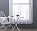 NICETOWN White W60 x L36 Inch, Half Window Voile Sheer Valance Rod Pocket Tier for Bedroom, Dining Room & Kids Room, 1 Piece