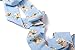 Aphratti Womens 3/4 Sleeve Faux Wrap Maxi Dress Floral Fit Flare V Neck Long Dresses Sky Blue Large