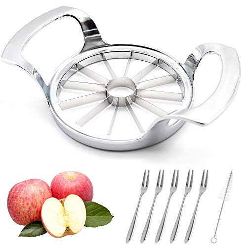 Apple Slicer Upgraded Version 12Blade Extra Large Apple Corer Peeler